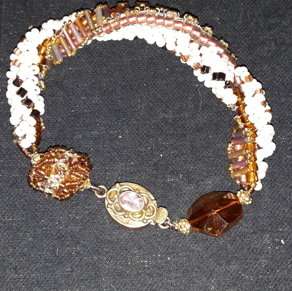 Hand beaded bracelet